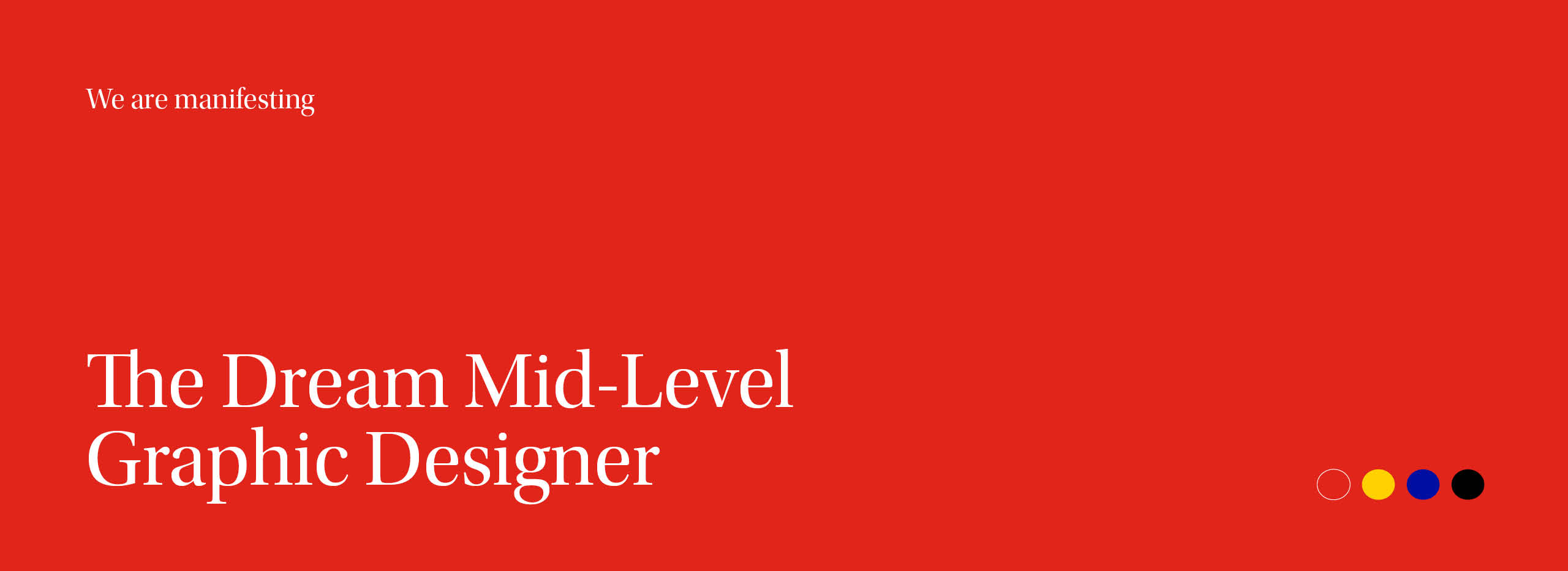 We are hiring a mid-level graphic designer! by Neiter Creative